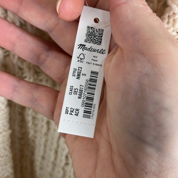 Madewell small bomber sweater nwt - Picture 9 of 11